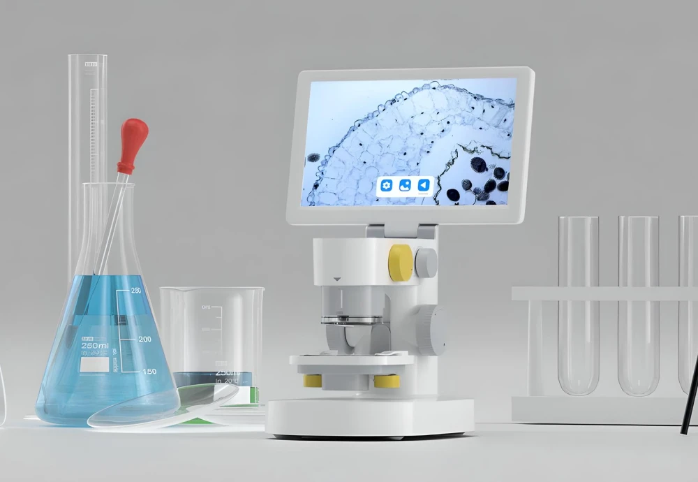 microscope with screen