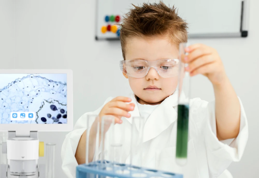 microscope with screen