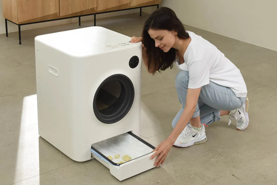 small automatic litter box